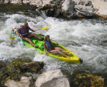 Canoé Kayak dans les gorges de l'Ardèche
