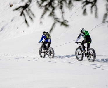 Vélo électrique sur neige