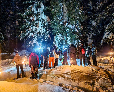 Rando raquettes et tartiflette pour Bolloré